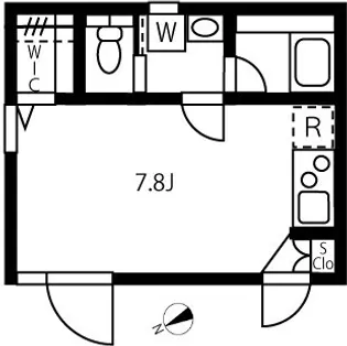 1Rの間取り画像
