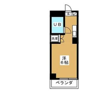 マインドべリタ横浜壱号館【2階】の間取り