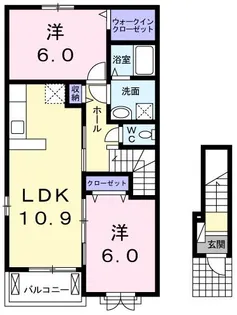 BELLA LUCE I【2階】の間取り
