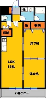 ヴァンデュール上大曽【4階】の間取り