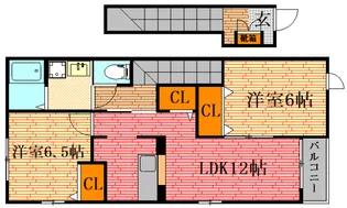 サンリット ヴィラ I【2階】の間取り