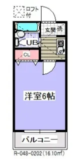 ローズアパートR48番館【2階】の間取り