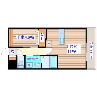 イーストマリオン【2階】の間取り