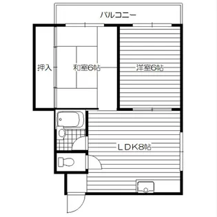 大阪府大阪市東住吉区西今川2【マンション】の間取り