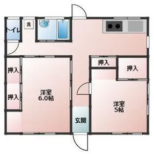 愛知県東海市高横須賀町庭草【一戸建】の間取り