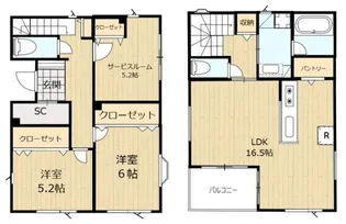 東京都豊島区雑司が谷2【一戸建】の間取り