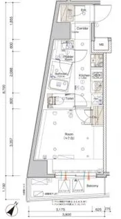 SYFORME SHIROKANE-TAKANAWA【8階】の間取り
