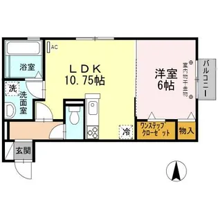 ティアラ【2階】の間取り