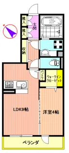 ポルトボヌール【2階】の間取り
