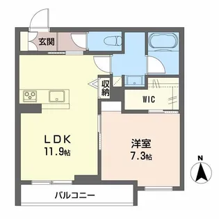 フェリシア【3階】の間取り