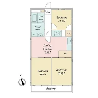 パークアレイ桂台【4階】の間取り