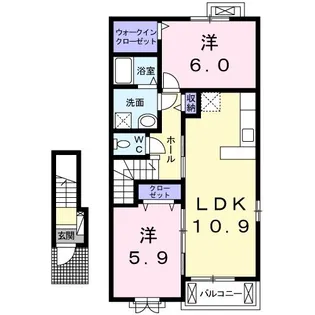 アヴェニール I【2階】の間取り