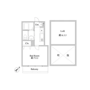 クリーク幕張【2階】の間取り