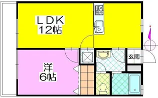 デルソール守谷【2階】の間取り