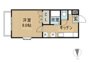 グレース鹿野【1階】の間取り