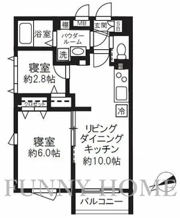 東京都世田谷区池尻2【マンション】の間取り