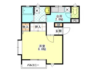 グランソール南仙台【2階】の間取り