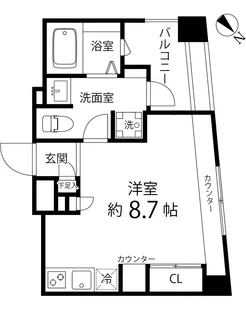東京都文京区本駒込2【マンション】の間取り