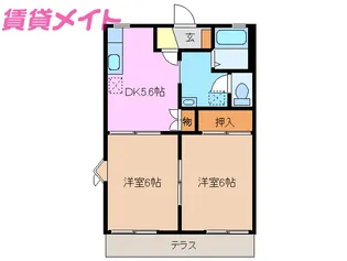T-メゾン高花【1階】の間取り