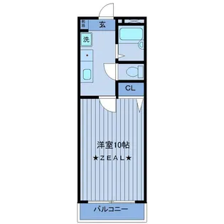 1Kの間取り画像