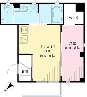 ビューノ大崎【1階】の間取り
