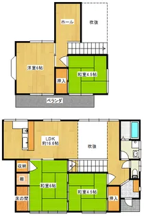 愛媛県新居浜市観音原町【一戸建】の間取り