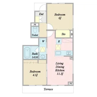 Chloris(クローリス)【1階】の間取り