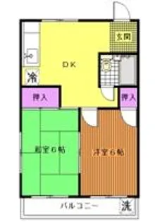 CITY62 ドミ西都賀【1階】の間取り