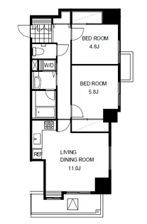 御殿山テラス【10階】の間取り