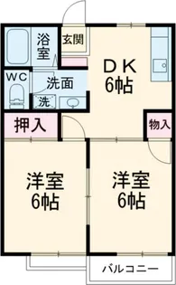 ガーデンハウス日大前【2階】の間取り