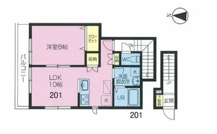 Gloire豊島園【2階】の間取り