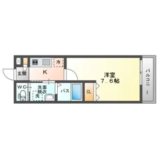 ALEGRIA古川橋II【3階】の間取り