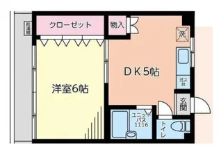 ハイツ徳司【3階】の間取り