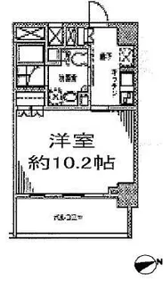 カスタリア門前仲町II【9階】の間取り