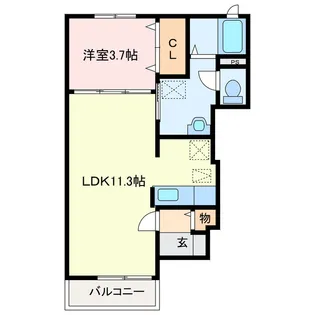 プリムローズ【1階】の間取り