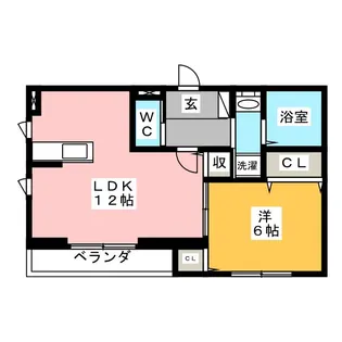 Belle Jiang A棟【1階】の間取り