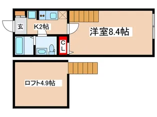 アザーレ・ナッジ読売ランド前【2階】の間取り