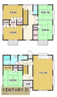 山口県宇部市大字東須恵【一戸建】の間取り