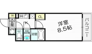 エスライズ北堀江【5階】の間取り