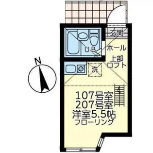 神奈川県横浜市西区境之谷【アパート】の間取り