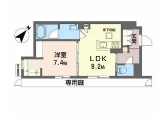 大阪府吹田市岸部南2【マンション】の間取り
