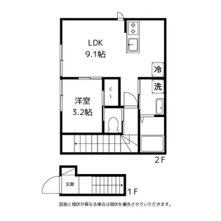 BASE稲荷元町【2階】の間取り