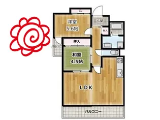 ラフィーネ鶴見緑地【2階】の間取り