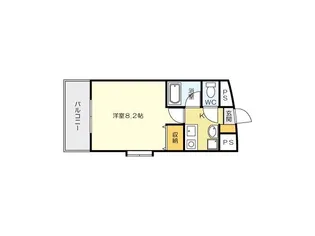 藤本ビルNo.21中津口【6階】の間取り