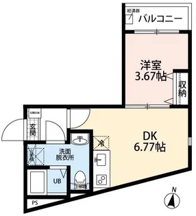 N・MyLife KitaAyase(エヌマイライフ北綾瀬)【3階】の間取り