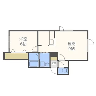 リーベンス月寒【1階】の間取り