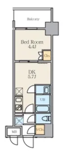 Alivis五反野【2階】の間取り
