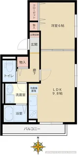 レジデンス小石川【3階】の間取り