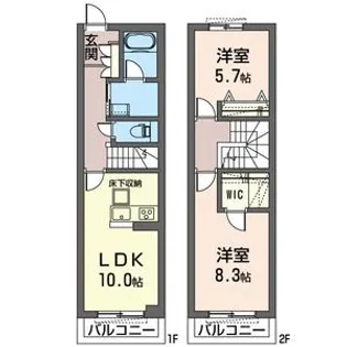 千葉県袖ヶ浦市奈良輪【一戸建】の間取り