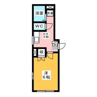 カーサすずらん【1階】の間取り